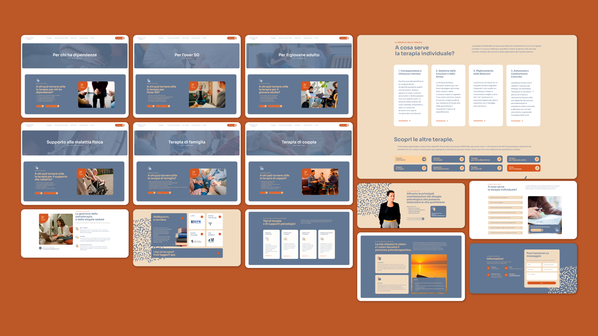 mockup ux tiles and pages