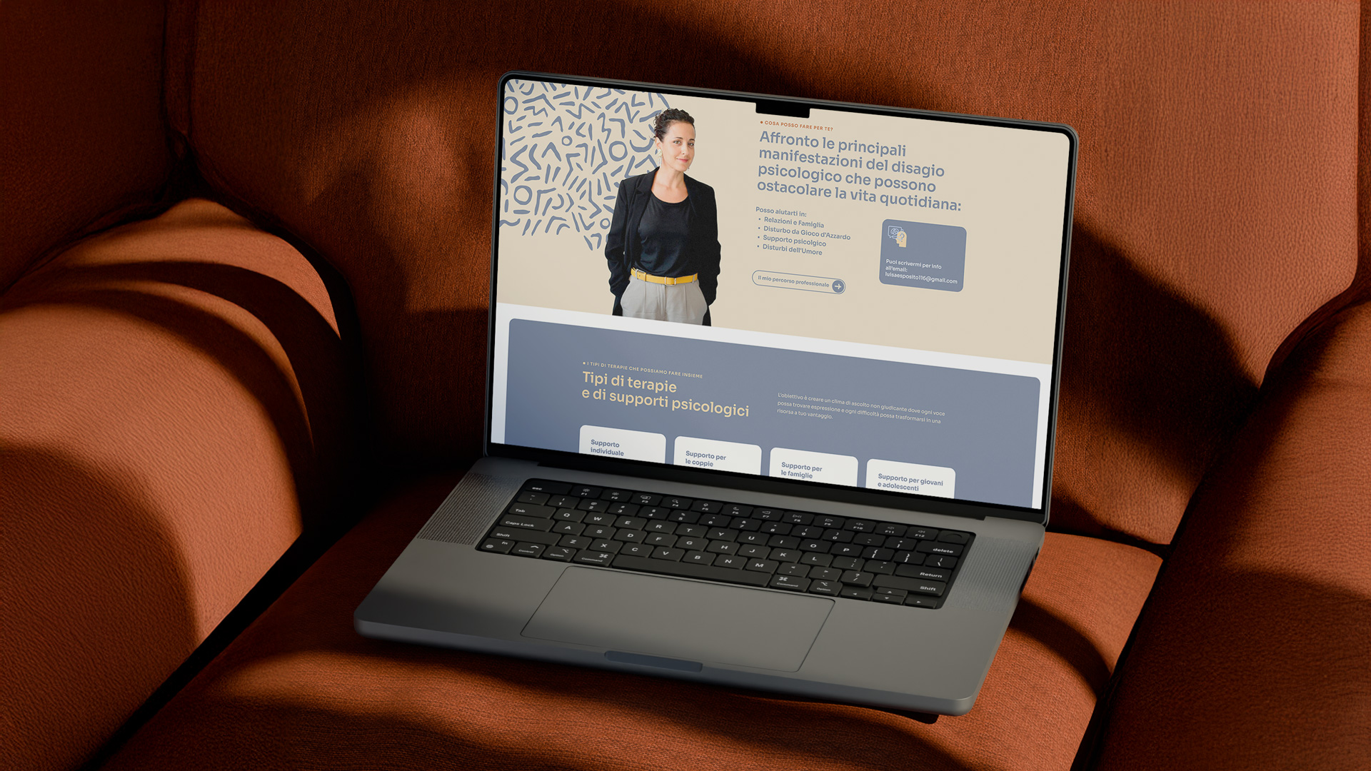 mockup homepage Luisa Esposito