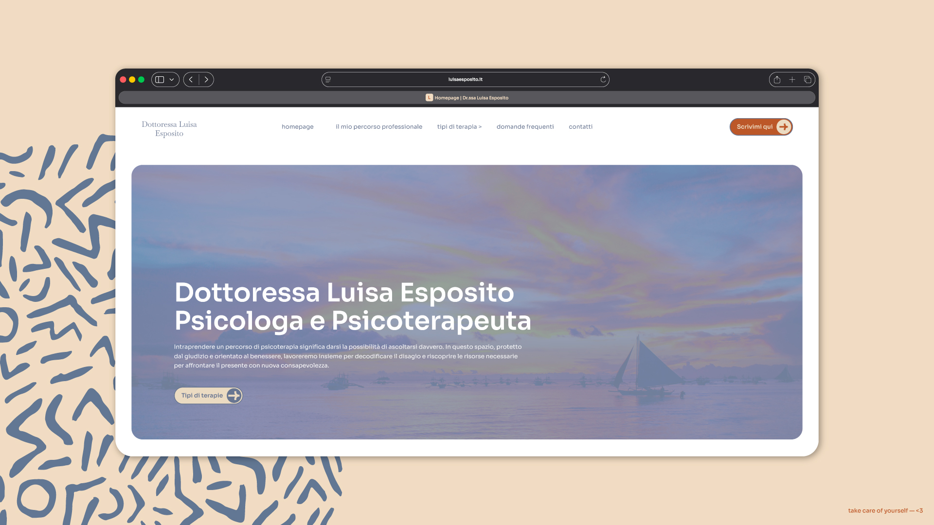 mockup homepage