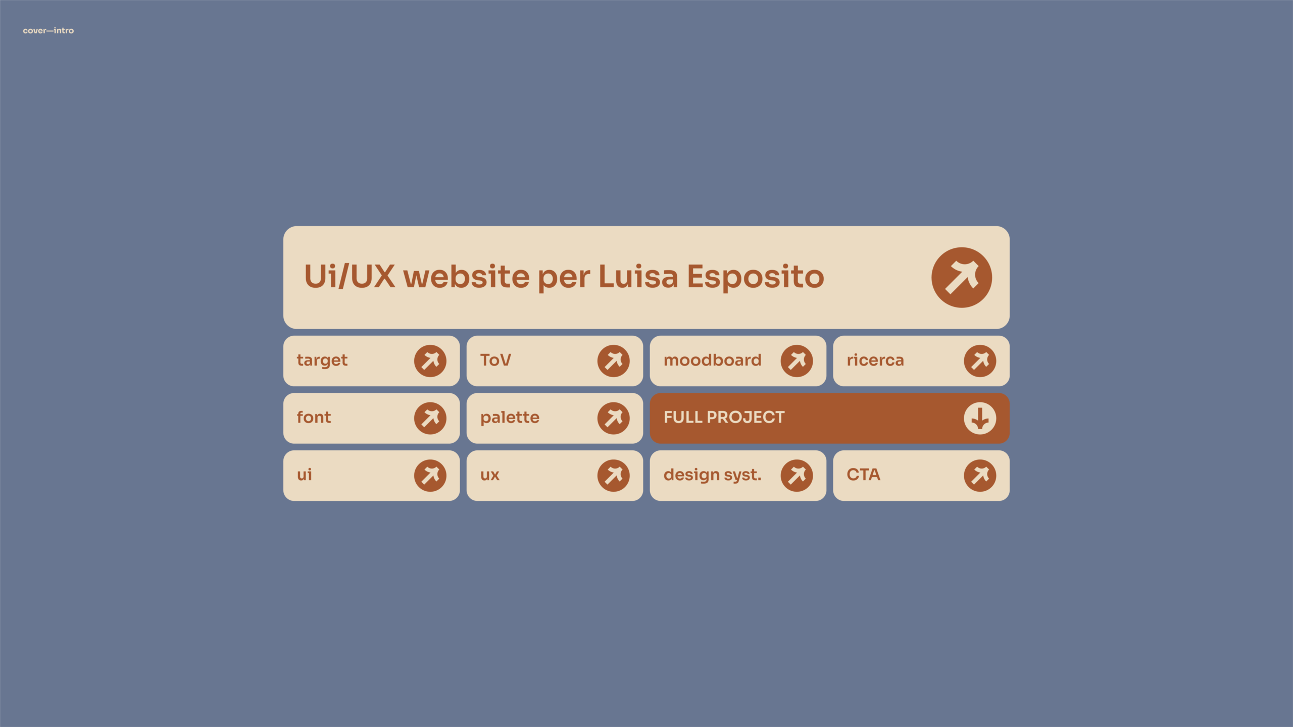 cover intro progetto ui/ux